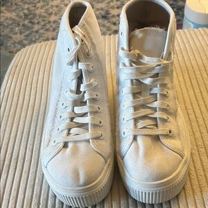 Dr. Scholl's Sustainable Comfort White Platform High-Top Sneakers